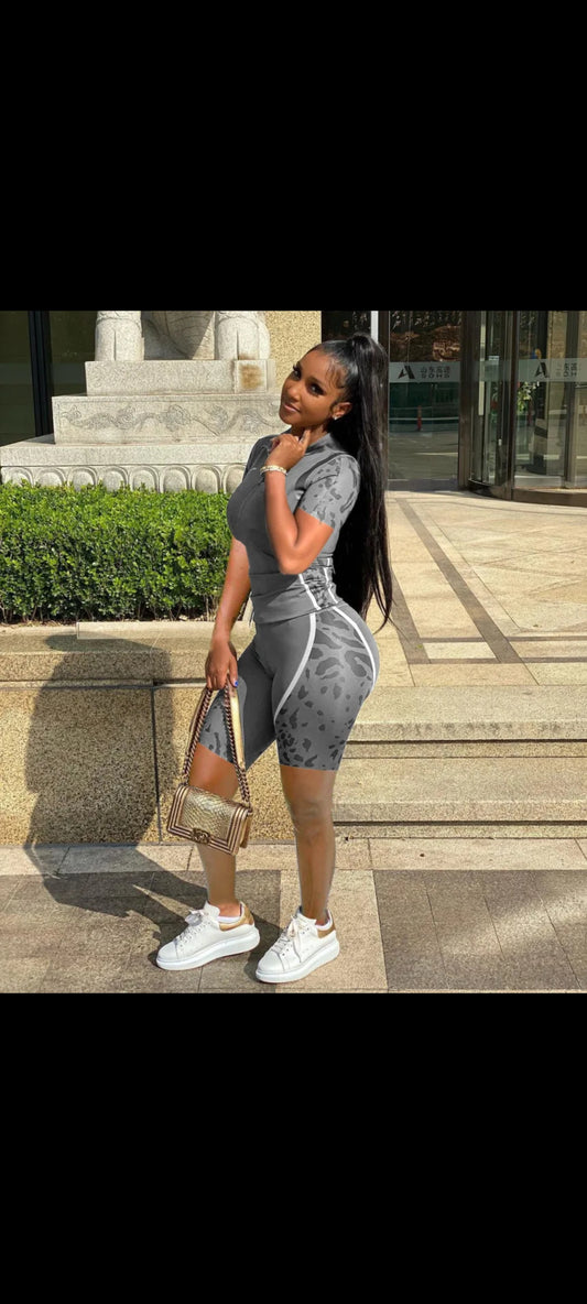 Sports Short Sleeve Two Piece Sets